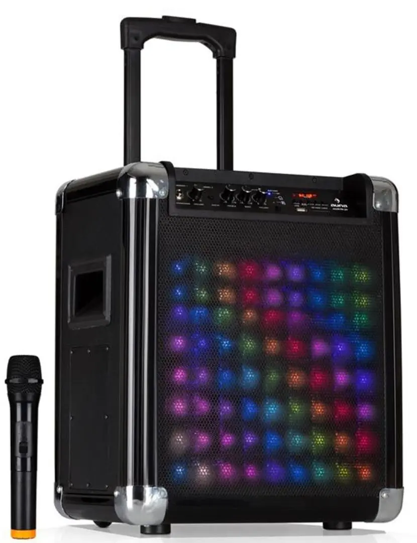Sistem PA acustic portabil Auna Moving 80.2 LED (Black)