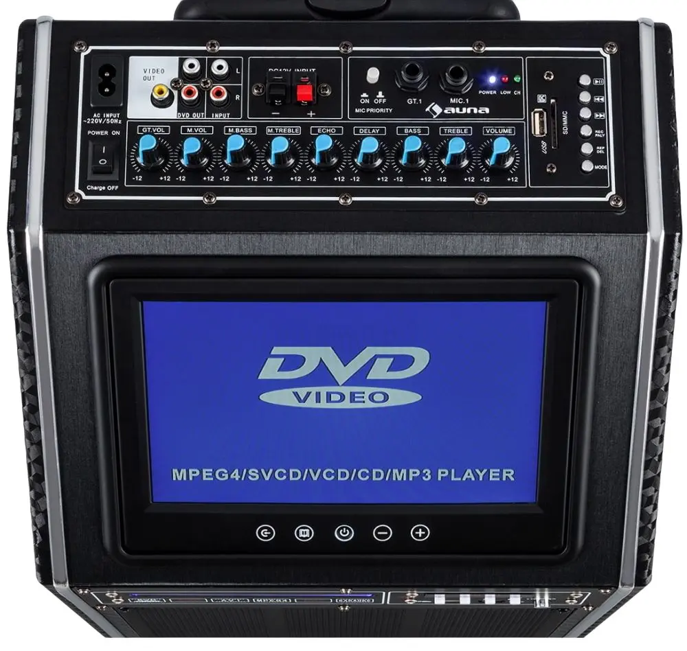 Sistem PA acustic portabil Auna Pro DisGo Box 2100 DVD (Black) - 2