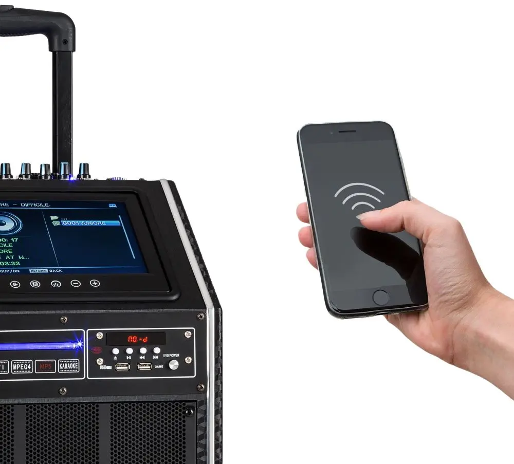 Sistem PA acustic portabil Auna Pro DisGo Box 2100 DVD (Black) - 6