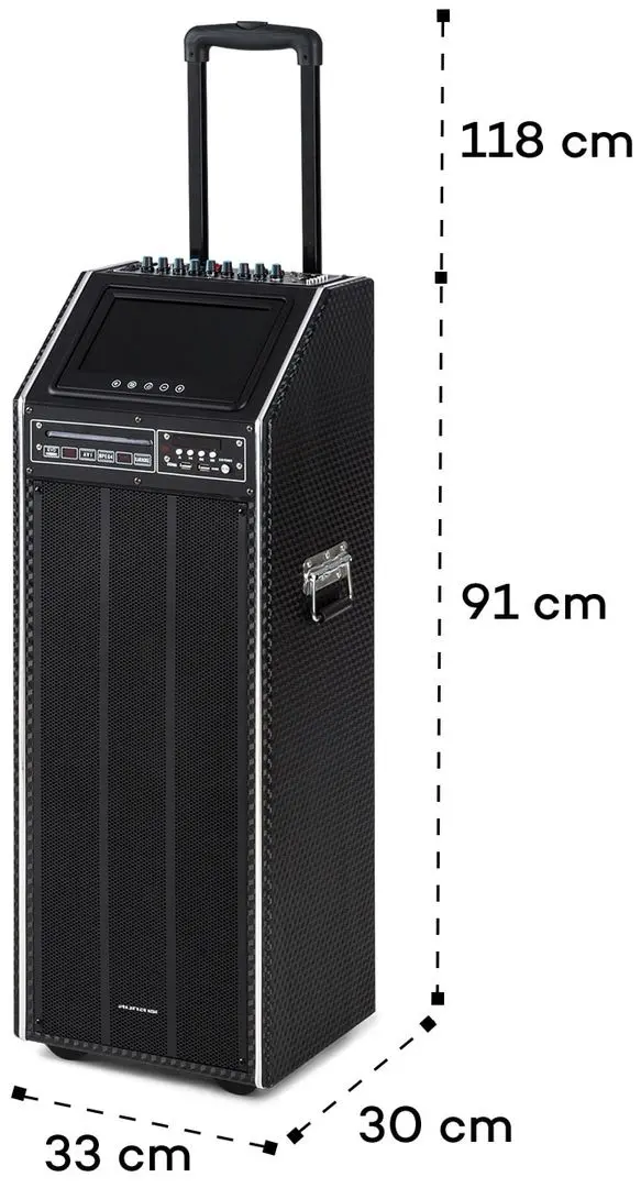 Sistem PA acustic portabil Auna Pro DisGo Box 2100 DVD (Black) - 7