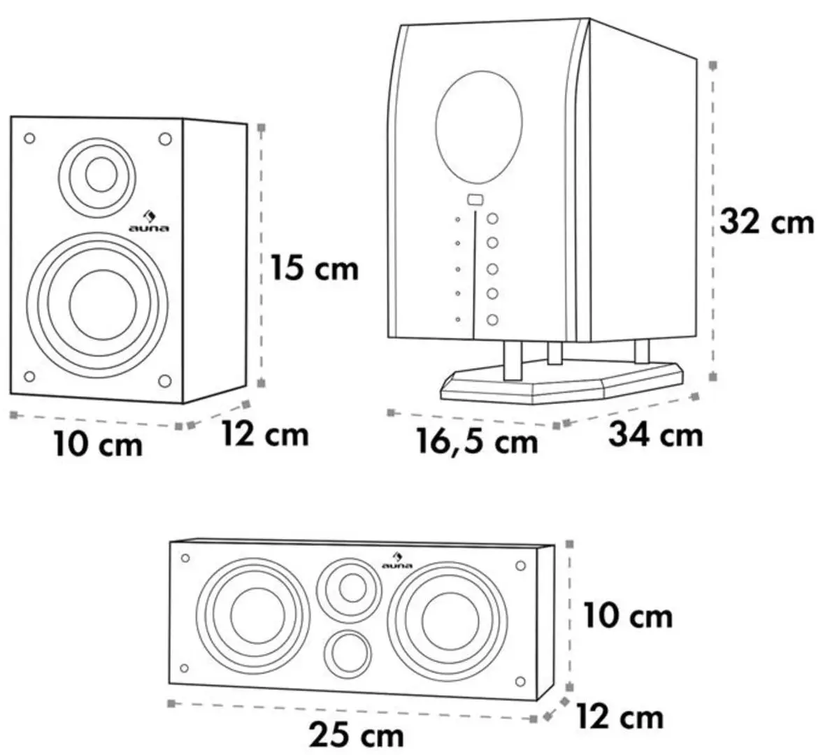 Система домашнего кинотеатра Auna Areal 525 Wd (Cherry/Black) - 3