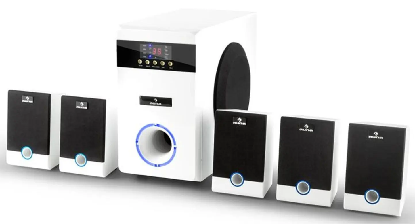 Система домашнего кинотеатра Auna MM-5.1-JW 5.1 (White/Black) - 2