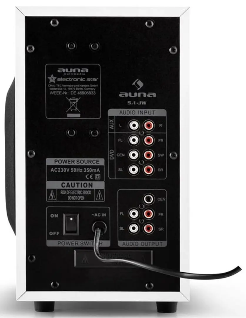 Система домашнего кинотеатра Auna MM-5.1-JW 5.1 (White/Black) - 6