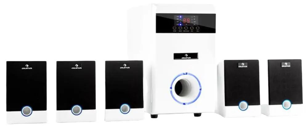 Система домашнего кинотеатра Auna MM-5.1-JW 5.1 (White/Black)