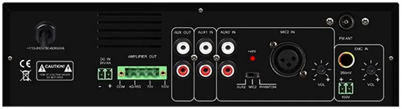 Set amplificator + sistem acustic de tavan DSPPA MP60UB+DSP5011 (Black/White) - 3