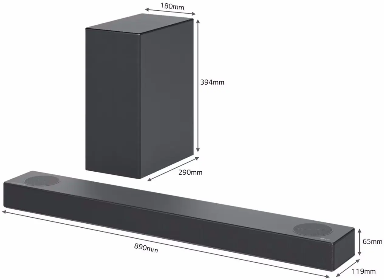 Soundbar LG S75Q (Dark Steel Silver)