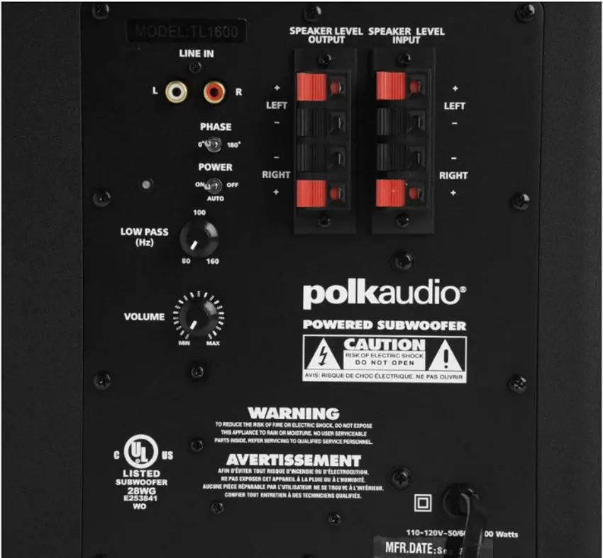 Акустическая система Polk TL1600 (Black) - 2