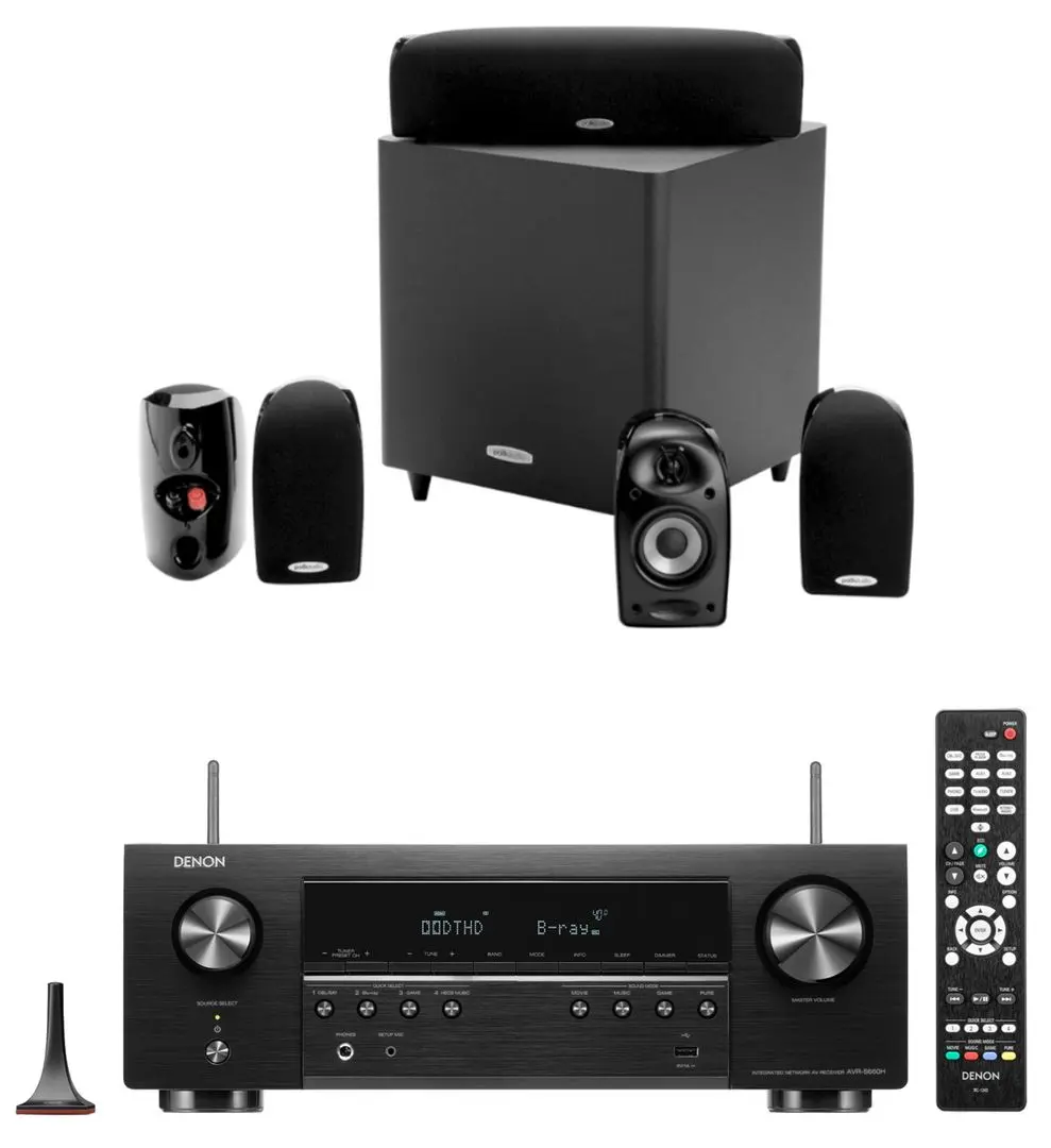Sistem Home theater Polk TL1600 + AVR-S660H (Black)