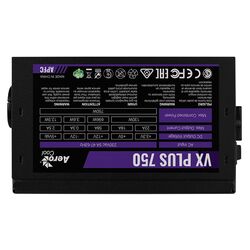 Sursa de alimentare AeroCool VX Plus 750W (Black) Thumb