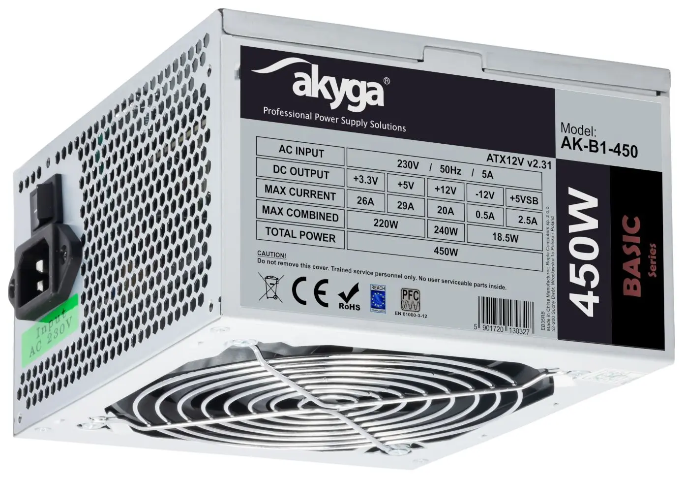 Sursa de alimentare Akyga AK-B1-450 (Silver)