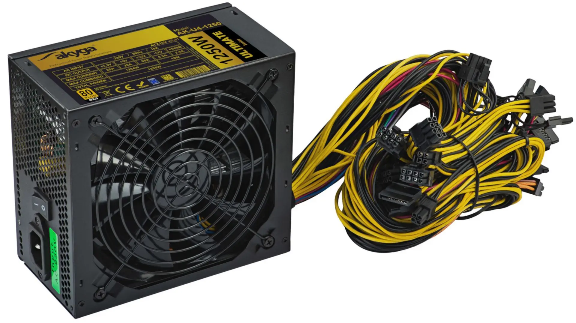 Sursa de alimentare Akyga AK-U4-1250 (Black) - 3