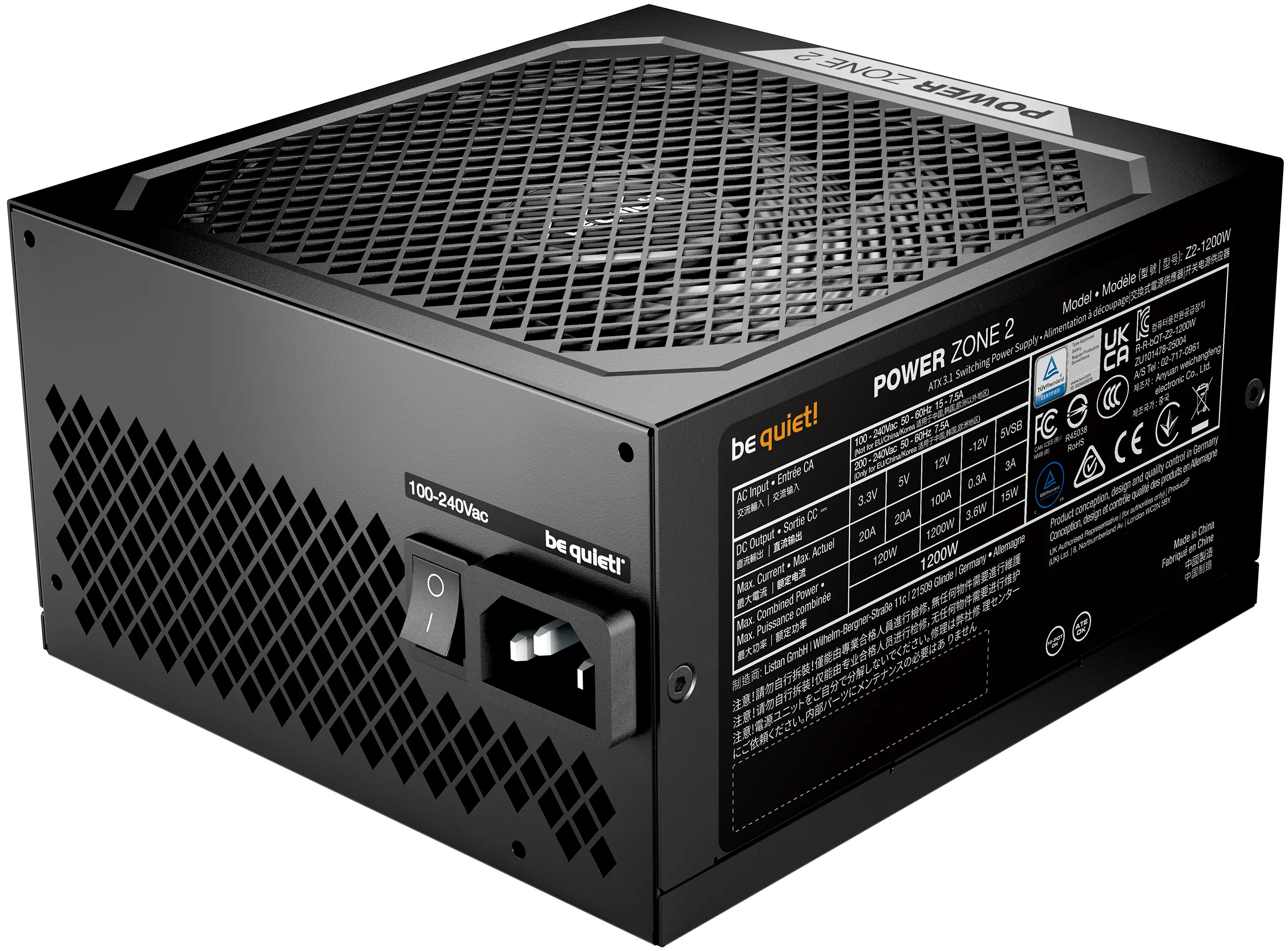 Sursa de alimentare Be quiet! Power Zone 2 1200W (Black) - 2