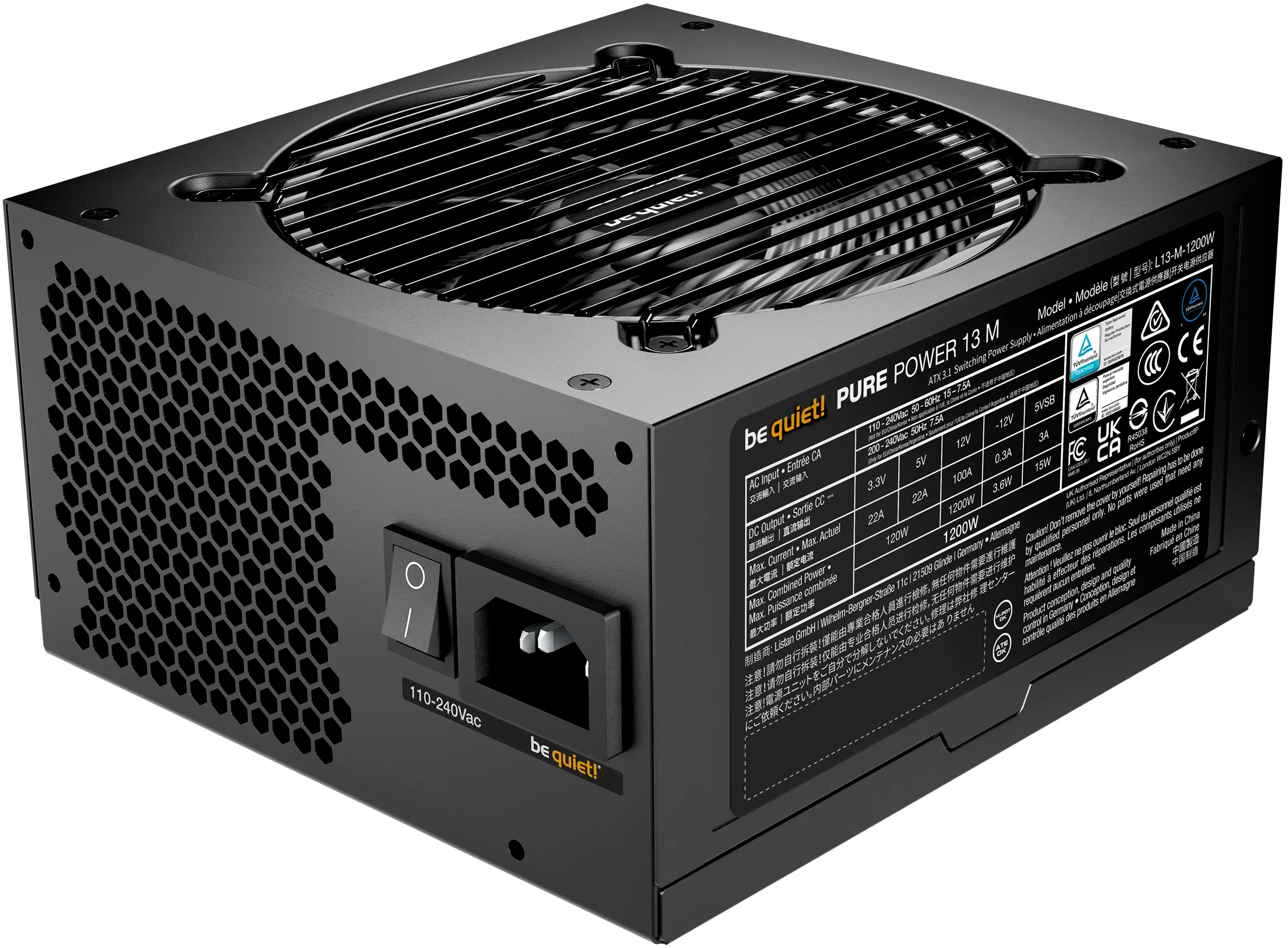 Sursa de alimentare Be quiet! Pure Power 13 M 1200W (Black) - 2