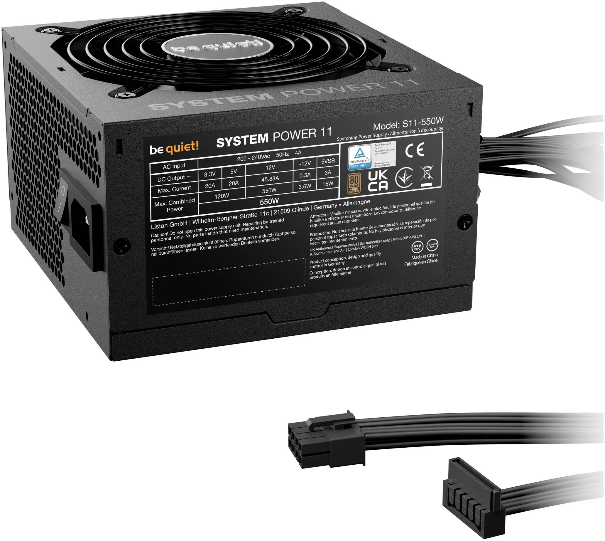 Sursa de alimentare Be quiet! System Power 11 550W (Black) - 2
