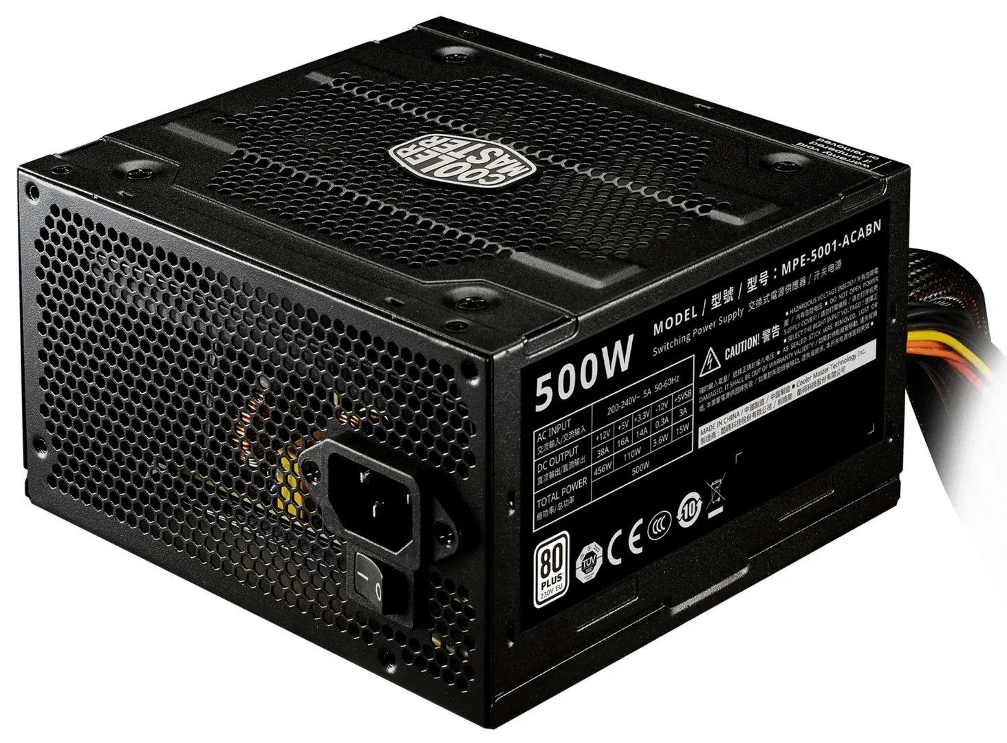 Блок питания Cooler Master Elite 500 230V V4 (Black) - 5