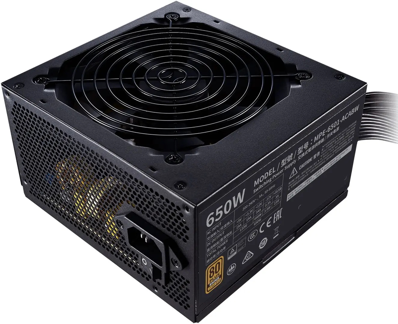 Блок питания Cooler Master MWE 650 Bronze V2 (Black) - 2