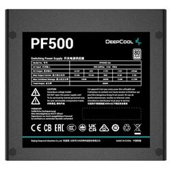 Sursa de alimentare Deepcool PF500 500W 80+ (Black) Thumb