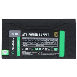 Sursa de alimentare Gamemax GM-800 80+ Bronze (Black) Thumb