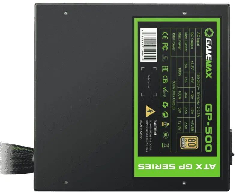 Sursa de alimentare Gamemax GP-500 80+ Bronze (Black)