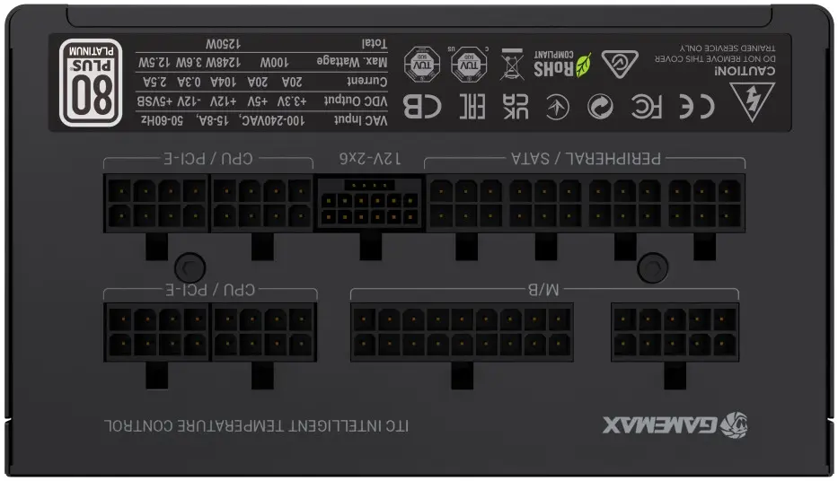 Sursa de alimentare GameMax GX-1250G Pro (Black) - 5