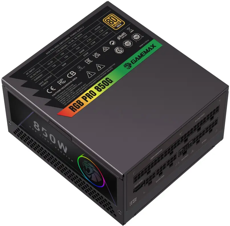 Sursa de alimentare GameMax RGB-850G Pro (Black) - 6