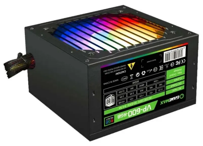 Sursa de alimentare Gamemax VP-600-RGB 600W (Black)