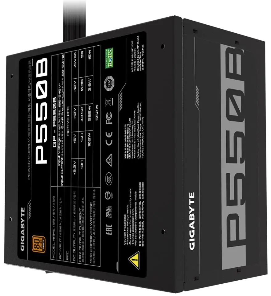 Блок питания Gigabyte P550B (Black)