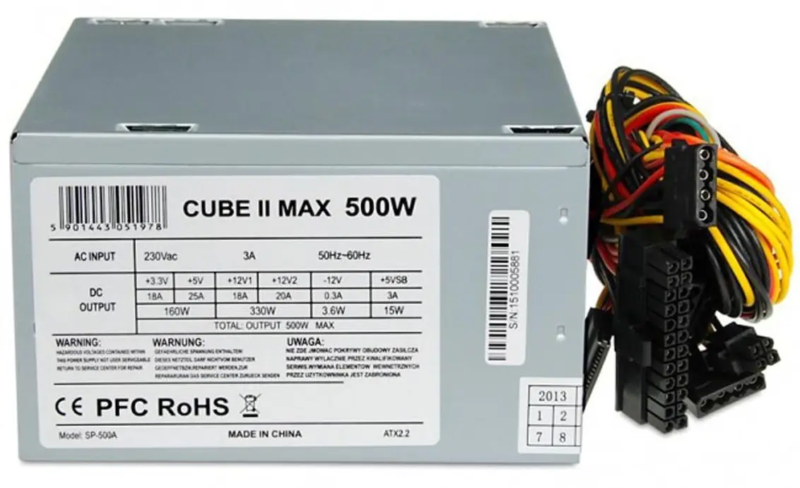 Блок питания iBox Cube II 500W (Grey)