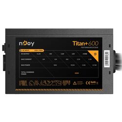 Sursa de alimentare nJoy Titan+ 600 80+ Bronze (Black) Thumb