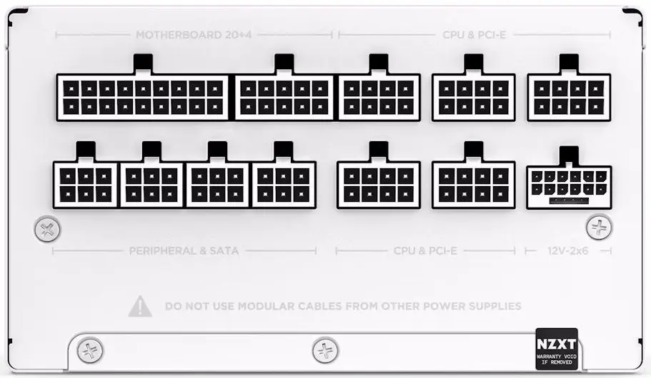 Блок питания NZXT C1000 Gold ATX 3.1 PA-0G2BW-EU 1000W (Matte White)