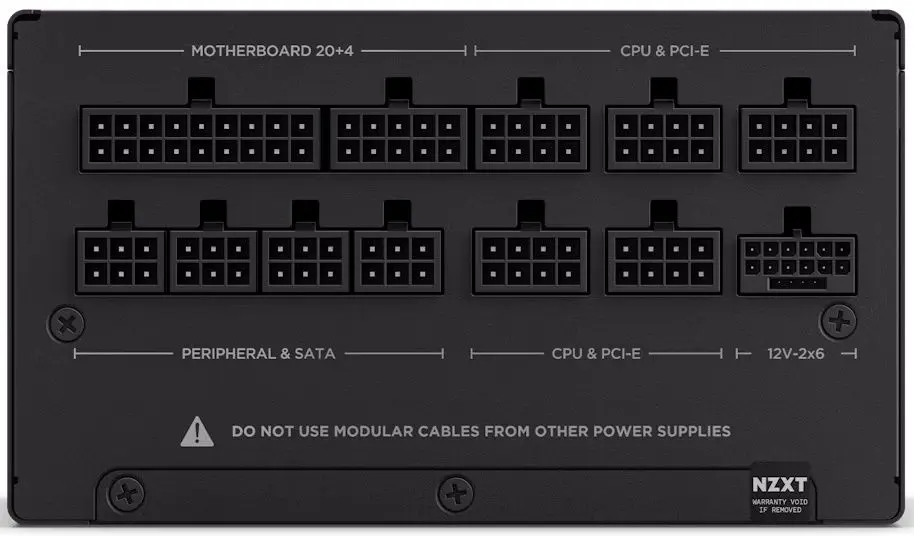 Блок питания NZXT C850 Gold ATX 3.1 PA-8G2BB-EU 850W (Matte Black)