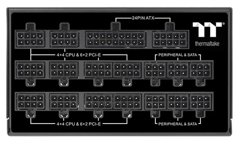 Блок питания Thermaltake Toughpower TT Premium TF1 1550W (Black) - 5