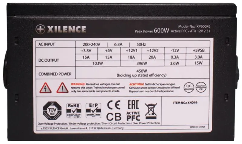 Блок питания Xilence Performance C XP600R6 600W (Black)