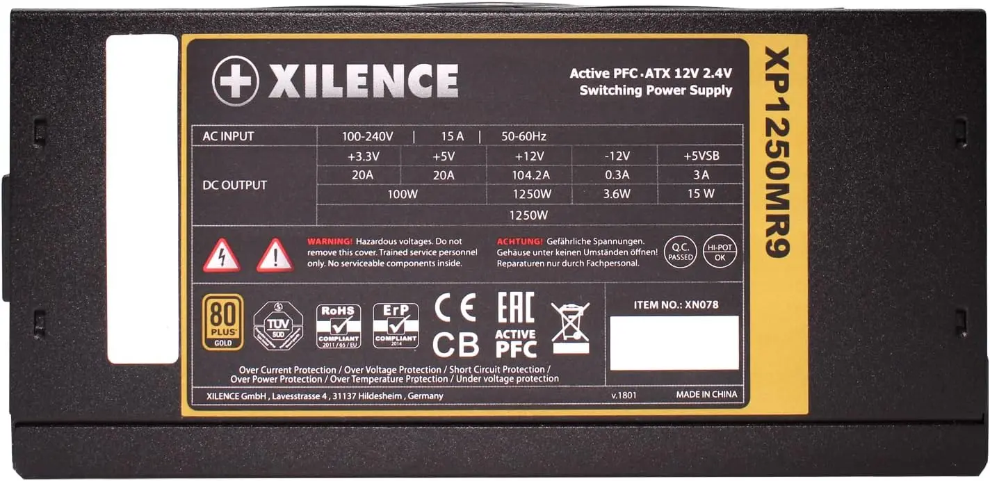 Sursa de alimentare Xilence Performance X XP1250MR9 80 Gold Plus (Black/Red)