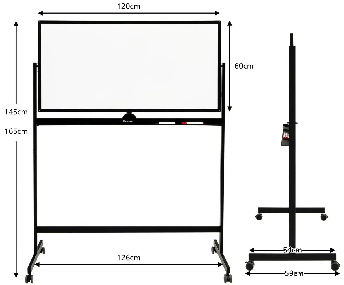 Магнитная доска Costway CB10390BK (Black)