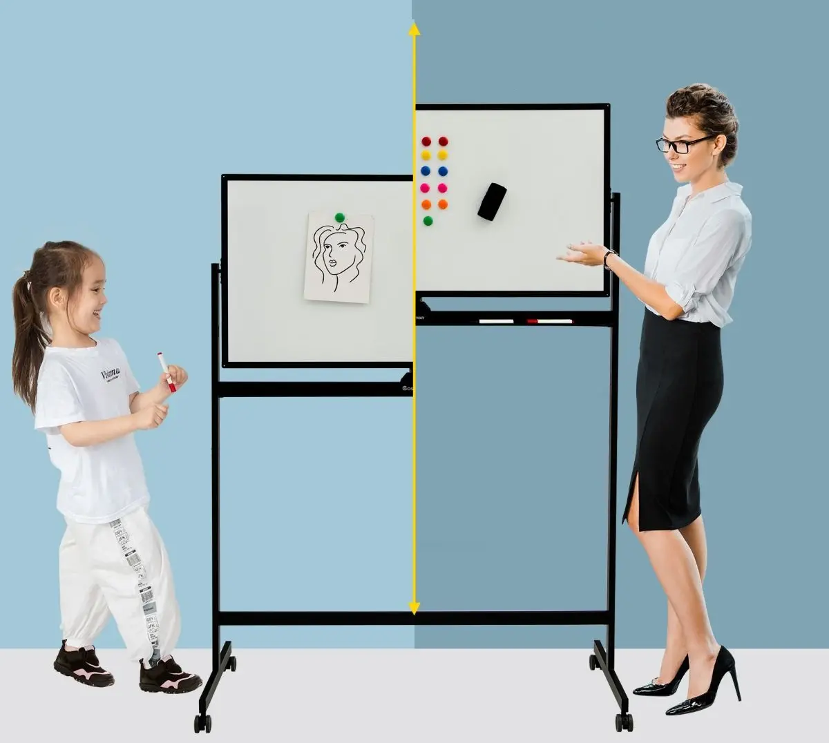 Магнитная доска Costway CB10390BK (Black)