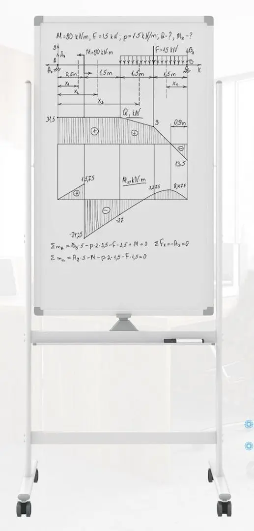 Tabla magnetica Costway CB10564WH (White) - 3