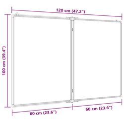 Складная магнитная доска VidaXL 4005357 (White) Thumb