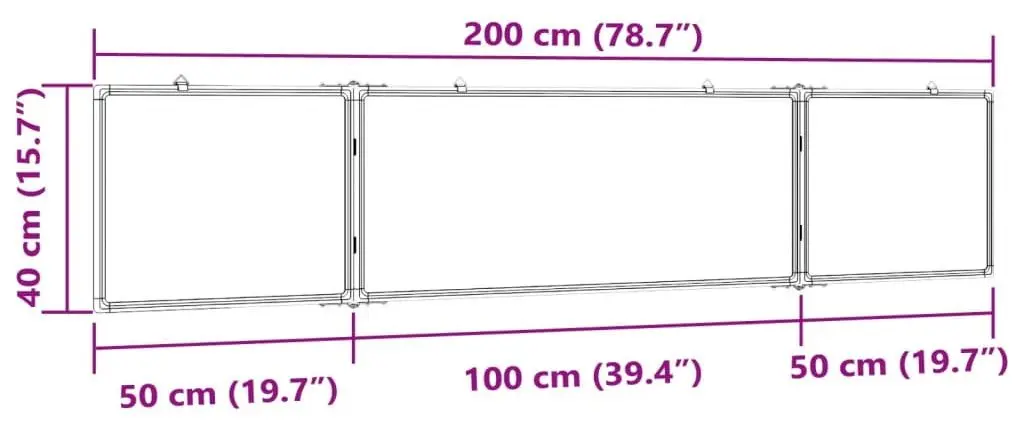 Складная магнитная доска VidaXL 4005365 (White) - 6