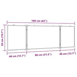Складная магнитная доска VidaXL 4005366 (White) Thumb