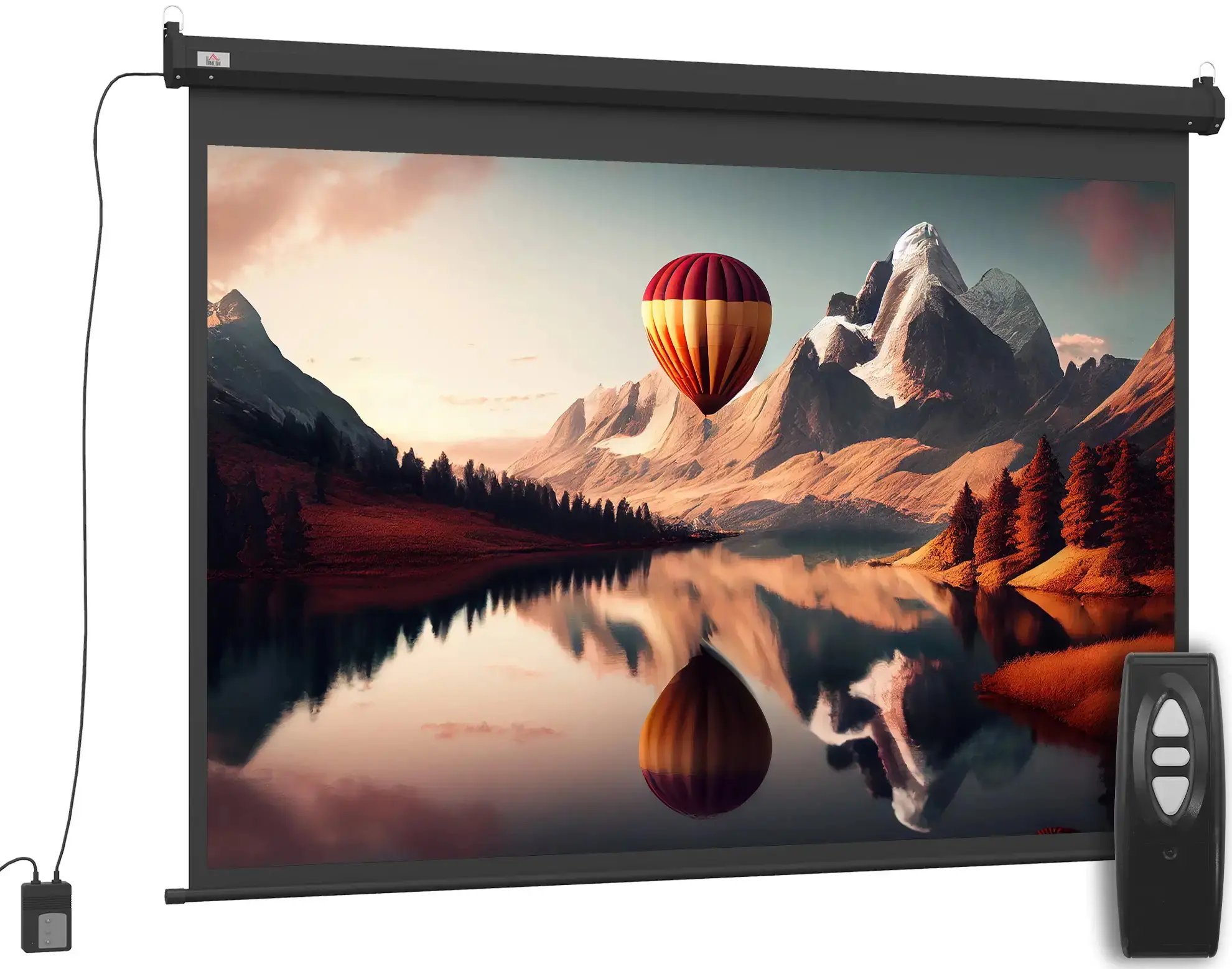 Ecran de proiectie Homcom 001-004V90BK (Black) - 2