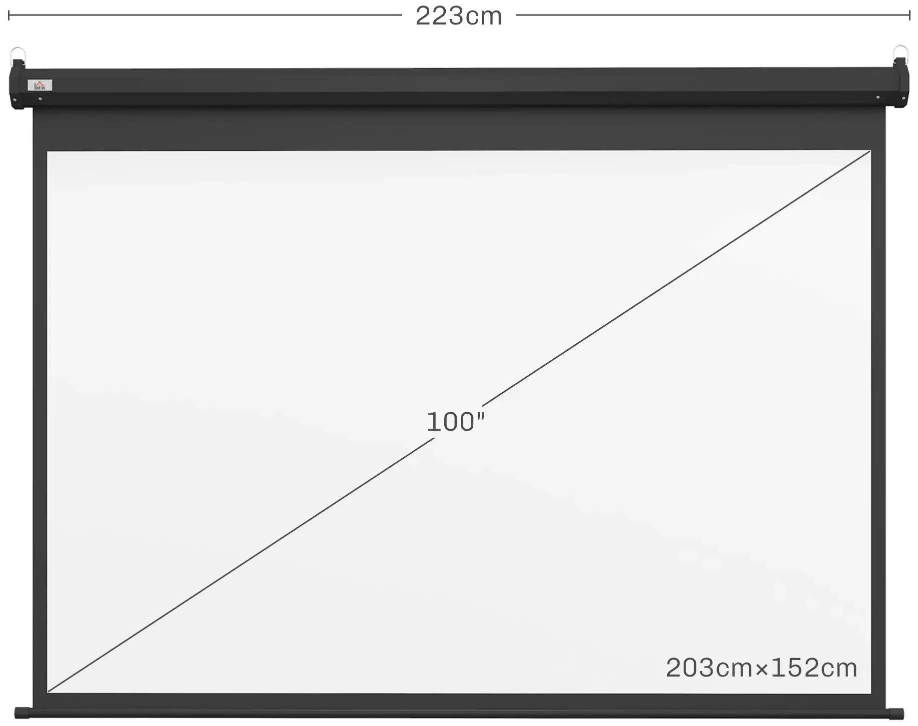Проекционный экран Homcom 001-005V90BK (Black) - 3