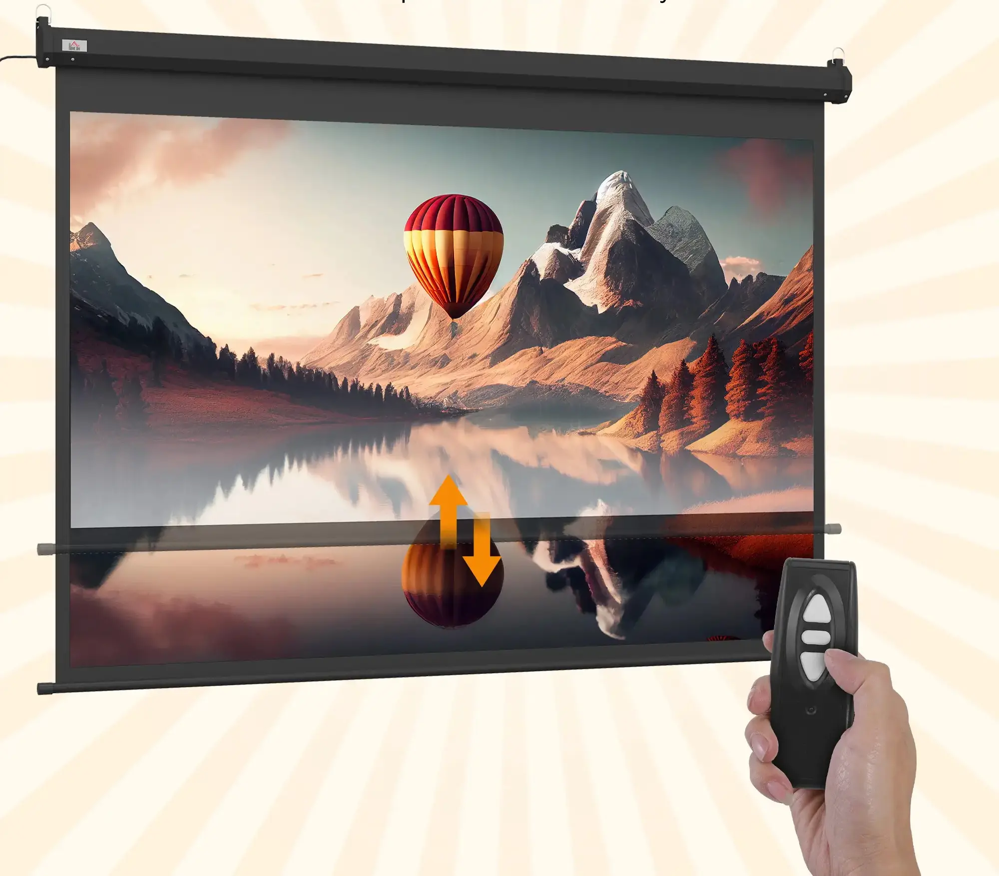 Проекционный экран Homcom 001-005V90BK (Black) - 4