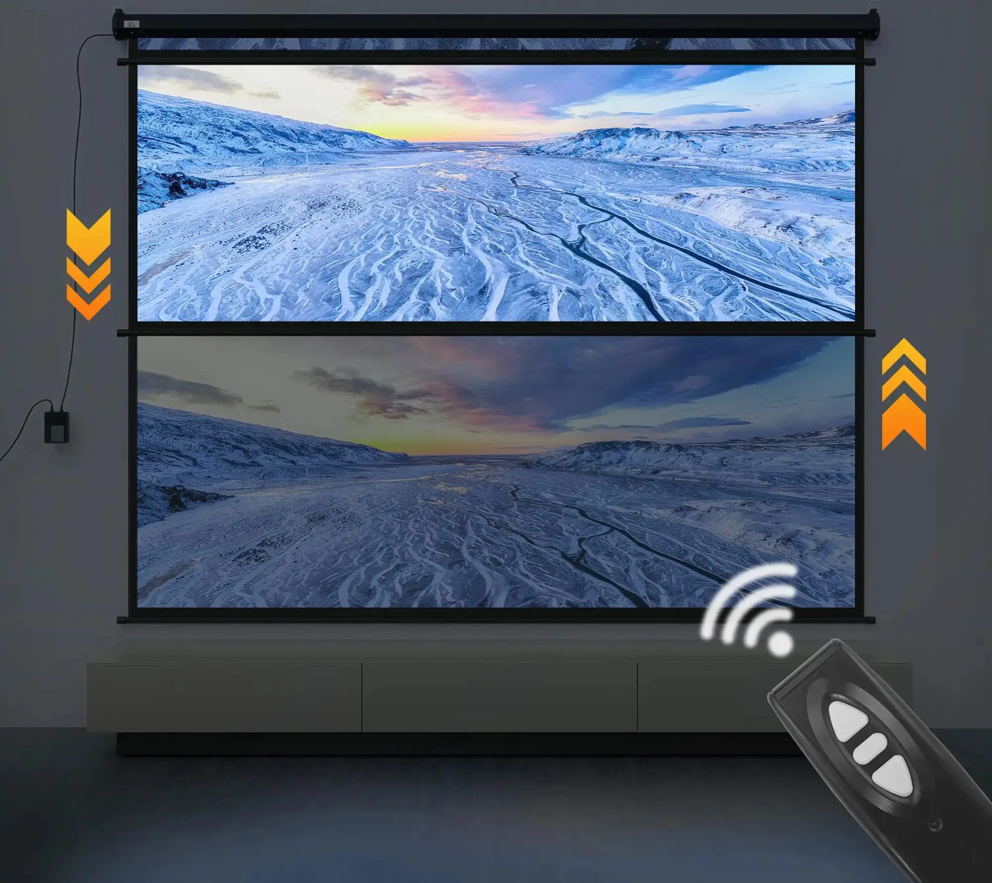 Проекционный экран Homcom 001-006V90BK (Black) - 4