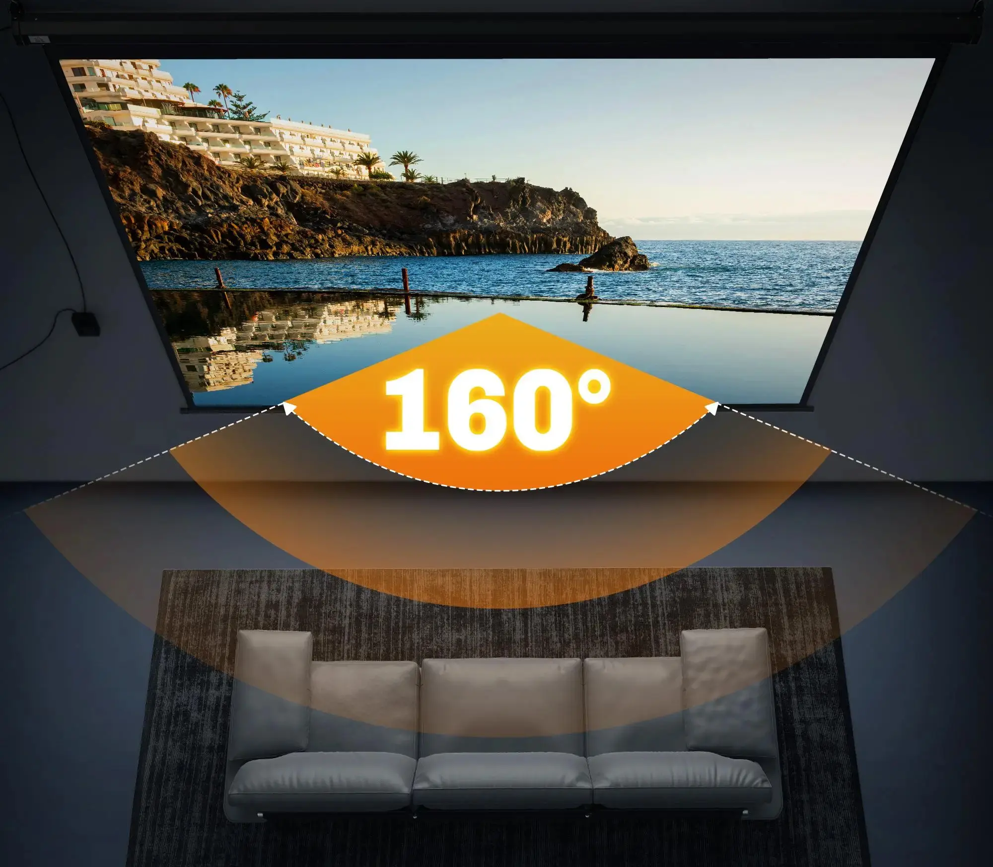 Проекционный экран Homcom 001-006V90BK (Black) - 6