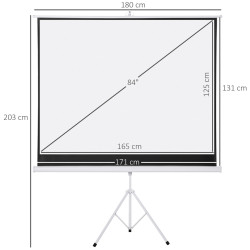 Ecran de proiectie Homcom 001-007 (White) Thumb