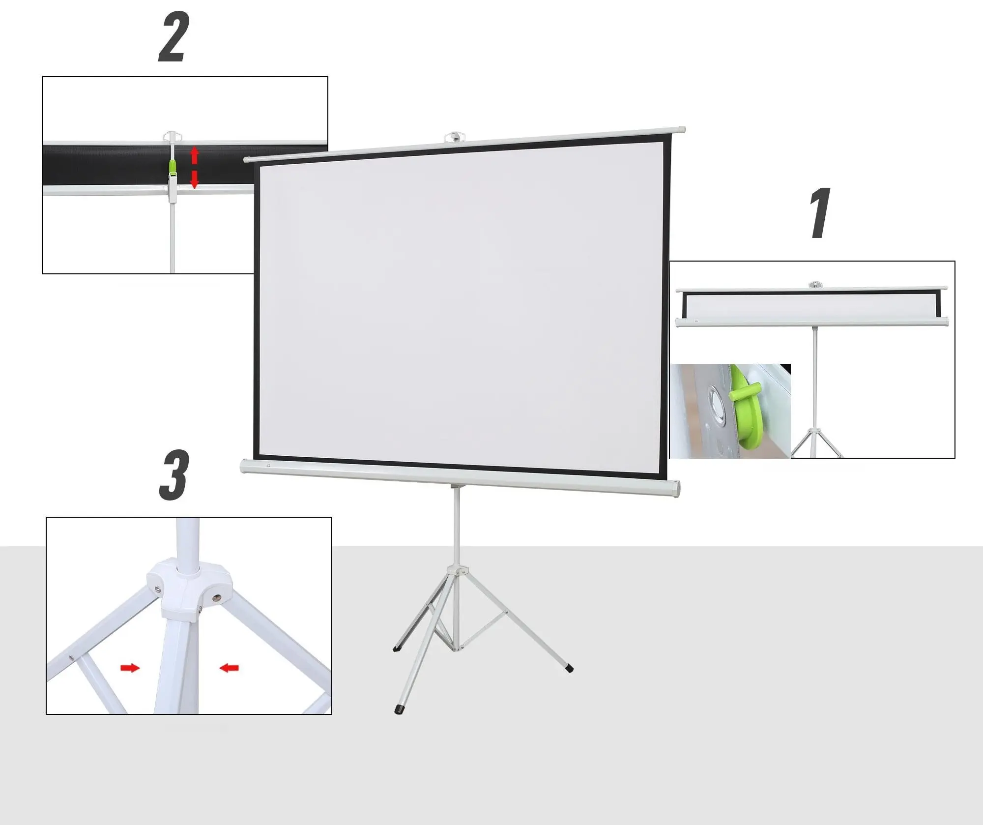 Ecran de proiectie Homcom 001-007 (White) - 4