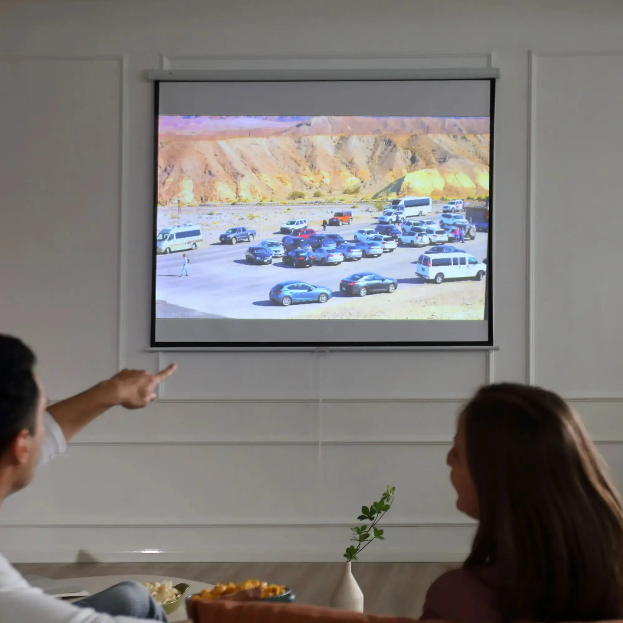 Ecran de proiectie Homcom 001-010 (White/Black) - 8