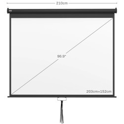 Ecran de proiectie Homcom 001-010V00BK (Black/White) Thumb