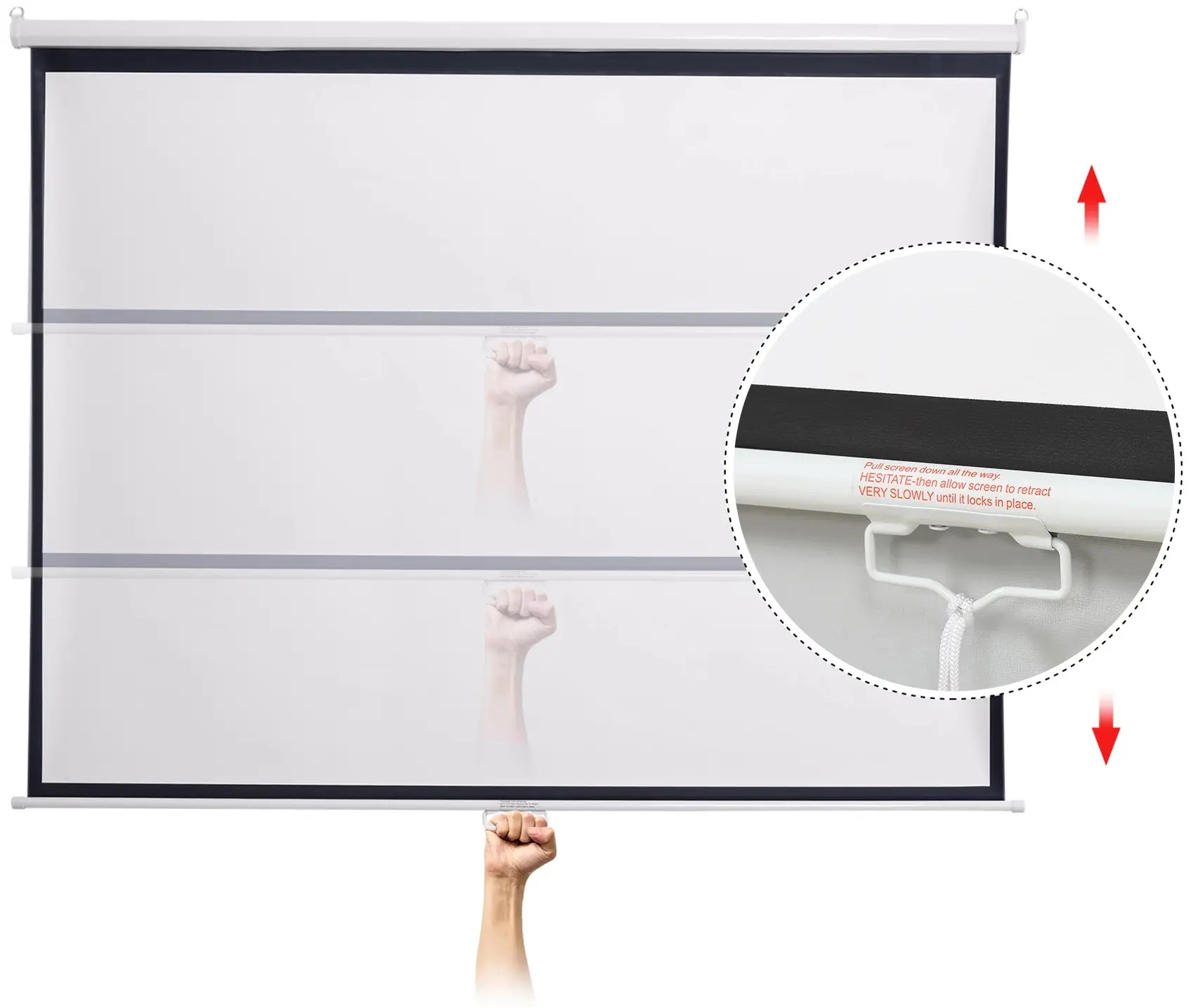 Проекционный экран Homcom 001-010V01 (White/Black) - 3